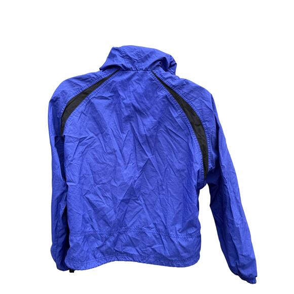 VTG 90's Nike Jacket Anorak Windbreaker Purple Swoosh Pullover Hood 1/2 Zip Sz M - Picture 3 of 4